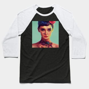 Audrey Hepburn Baseball T-Shirt